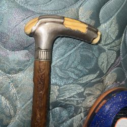 Rare Gorham Sterling & Ivory Gentleman’s Walking Cane (Model 366)