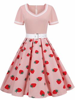 Strawberry women dress