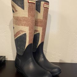 Hunter union jack boots cheap