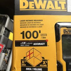 DeWALT 100’ RED LASER DISTANCE MEASURER