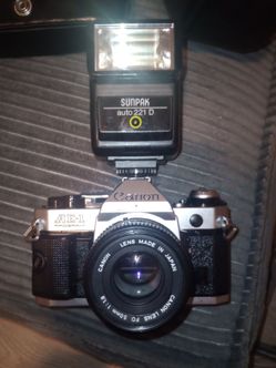 vintage Canon AE-1 Program 35mm SLR
