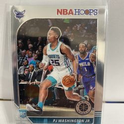 2019-20 NBA Hoops Premium Stock PJ WASHINGTON JR. Base Rookie RC #209