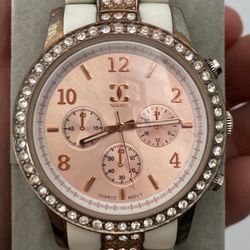 Pretty Little Things.  Gorgeous NWT Charming Charlie Stainless Steel Back Silver Bling Watch