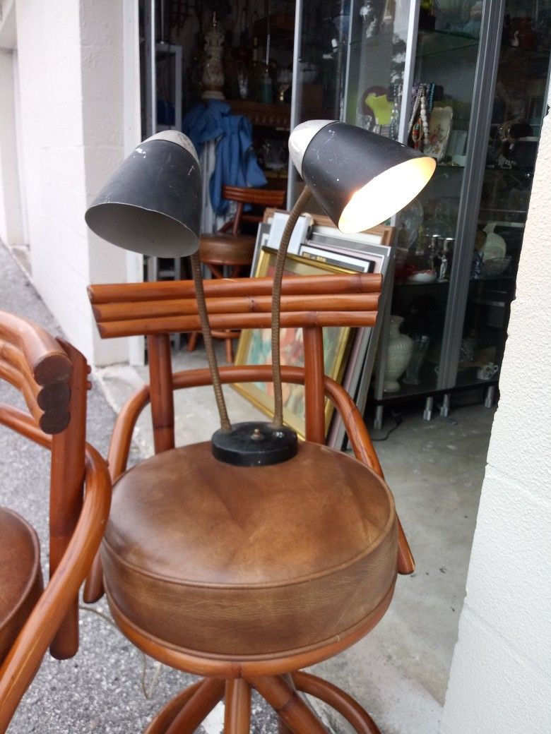 Mid-century Double Gooseneck Lamp