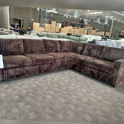 Jumbo corduroy couch new in box/firm price