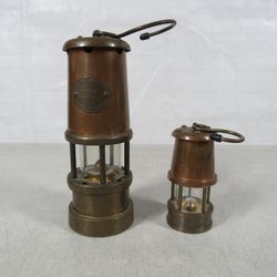 Hockley Lamp & Limelight Miners Lantern & Salesman Sample Paperweight
