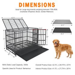 New 42 inch heavy duty dog crate