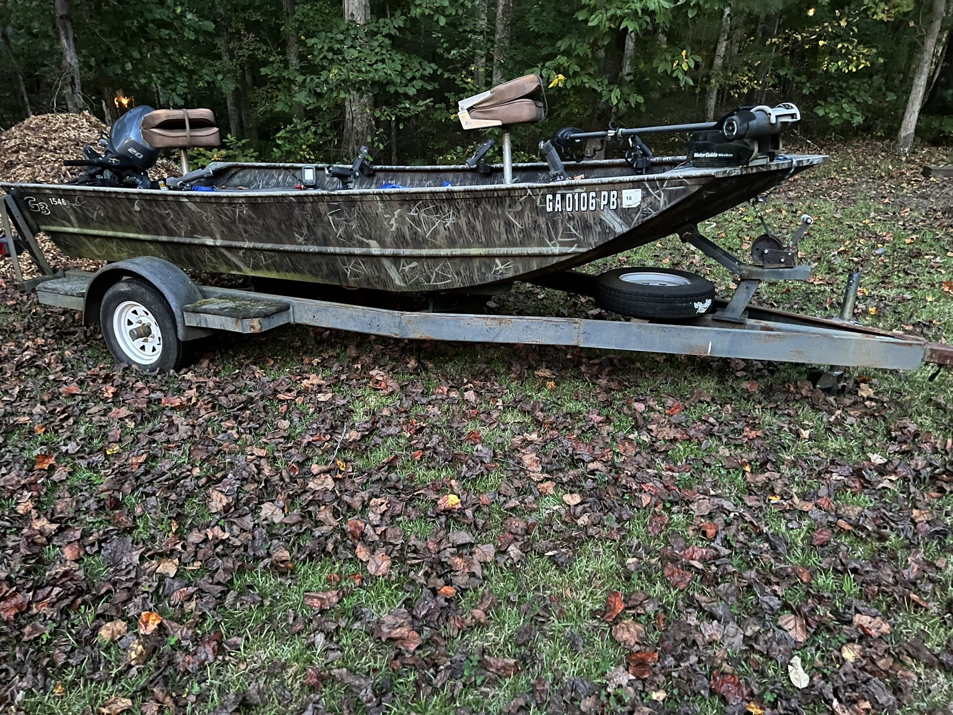 2011 G3 1548  Boat And Trailer