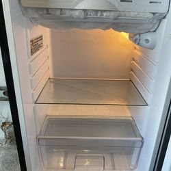 Mini fridge + wooden stand