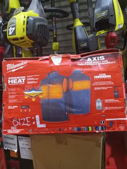Milwaukee M12 Heated Axis Vest, Size L. Vest Only (No Battery And Charger Not Included) 