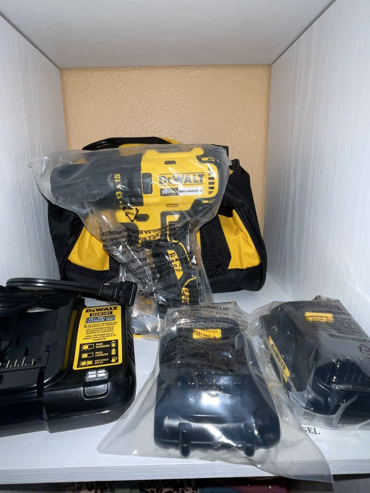 New DeWalt Drill With 2 Batteries