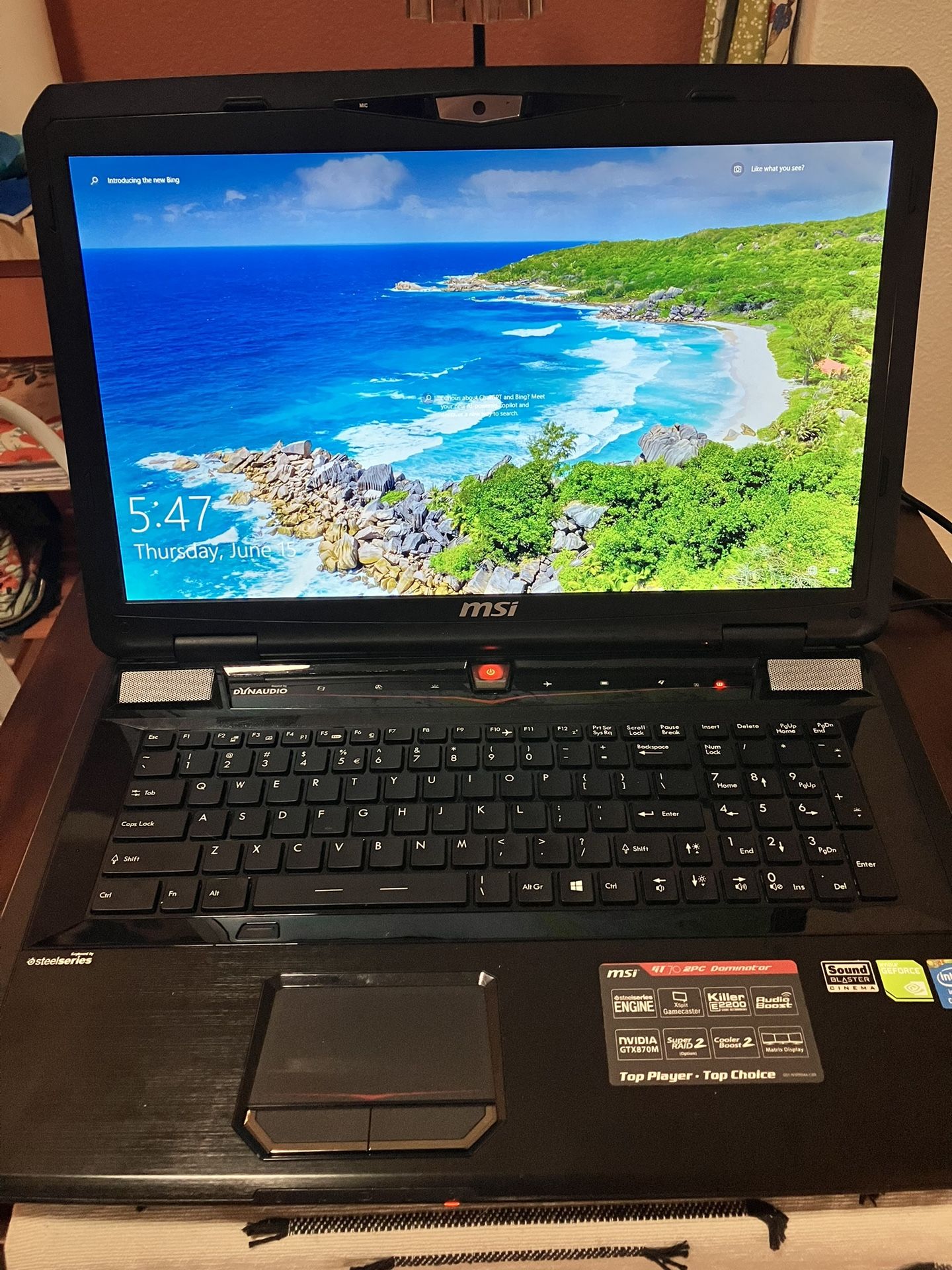 Gaming Laptop - MSI GT70 2pc Dominator