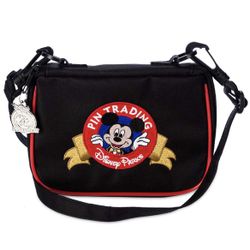 Disney Parks Mickey Mouse Pin Trading Crossbody Bag