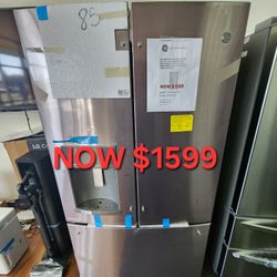 GE PROFILE Energy Star 27.7 Cu. Ft. Fingerprint Resistant French Door Refrigerator With Hands Free Auto Fill 