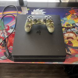 PS4 Slim with Camo Controller