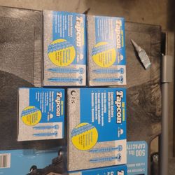 1/4 Tapcon Screws Concrete Anchors