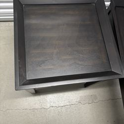 Dark Brown 2 Side Tables And A Coffee Table 