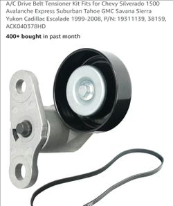 Ac serpentine belt and tensioner