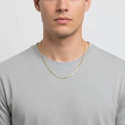 14K Yellow Gold 22" Figaro Chain