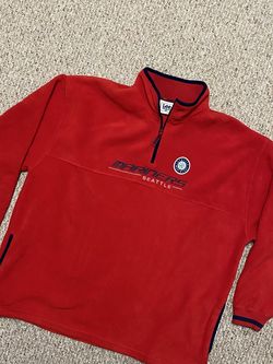 Vintage 90’s Mariners Pullover Fleece 1/4 Zip Jacket XXL