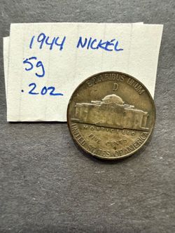 1944 Wartime nickel Mint D