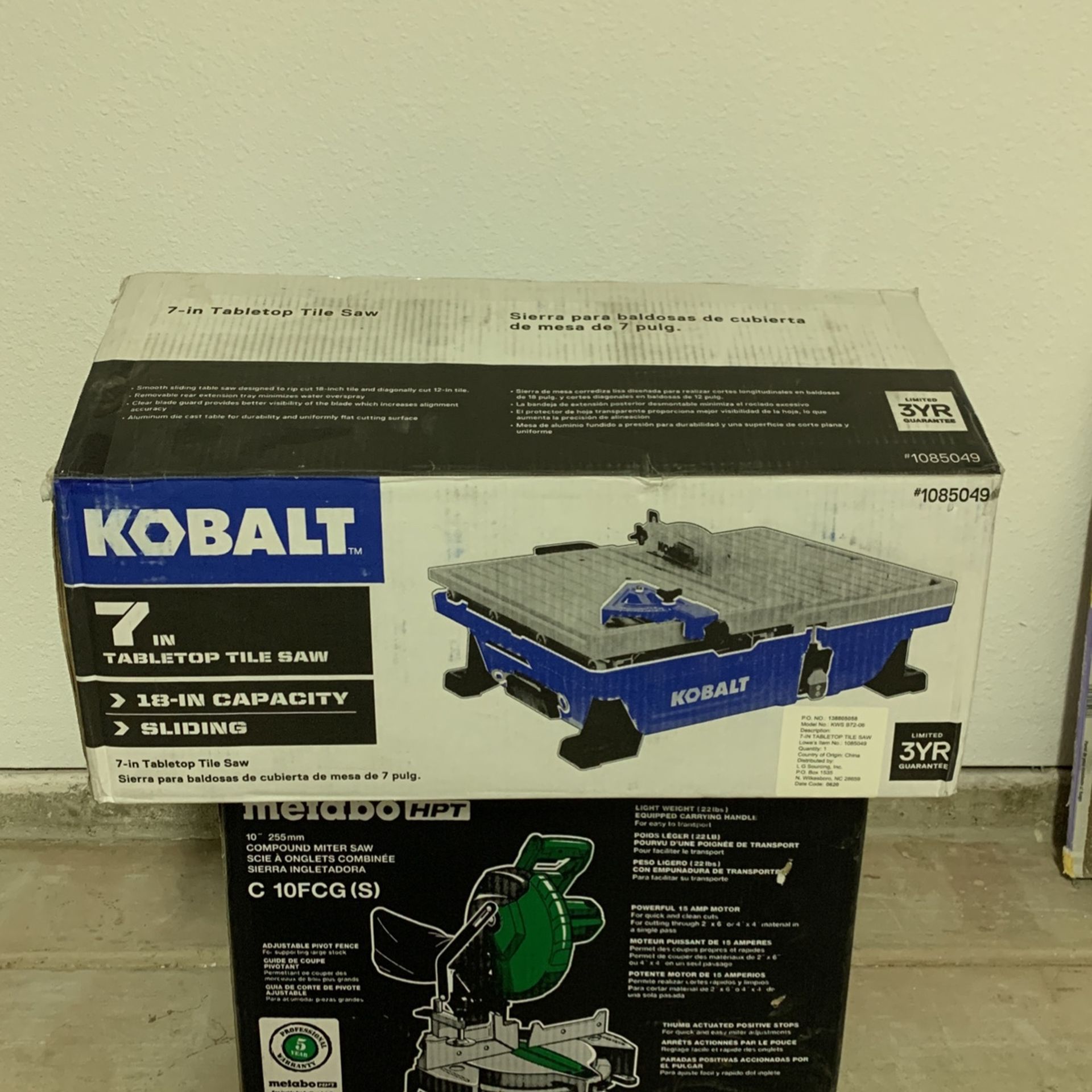 Kobalt Tile Saw