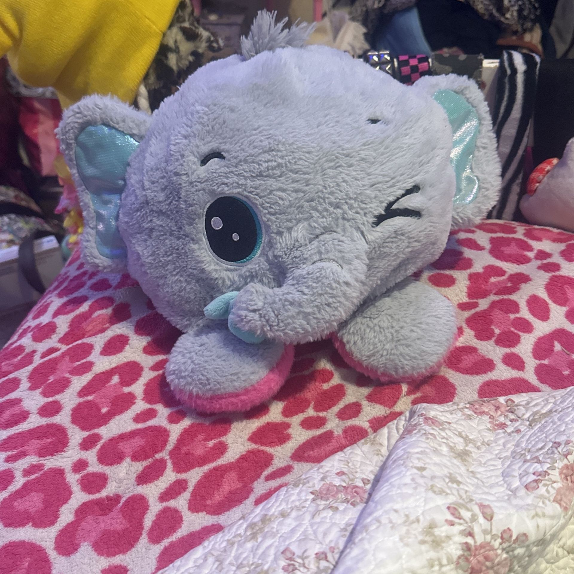 Cute reversible Elephant Plush