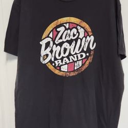 ZAC BROWN BAND (2015) Official "Jekyll & Hyde" Tour Dates T-Shirt Size 2XL