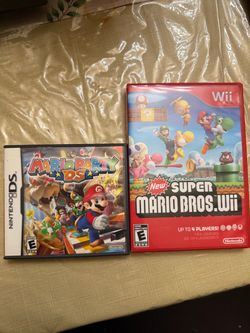 2 Mario games Ds and Wii