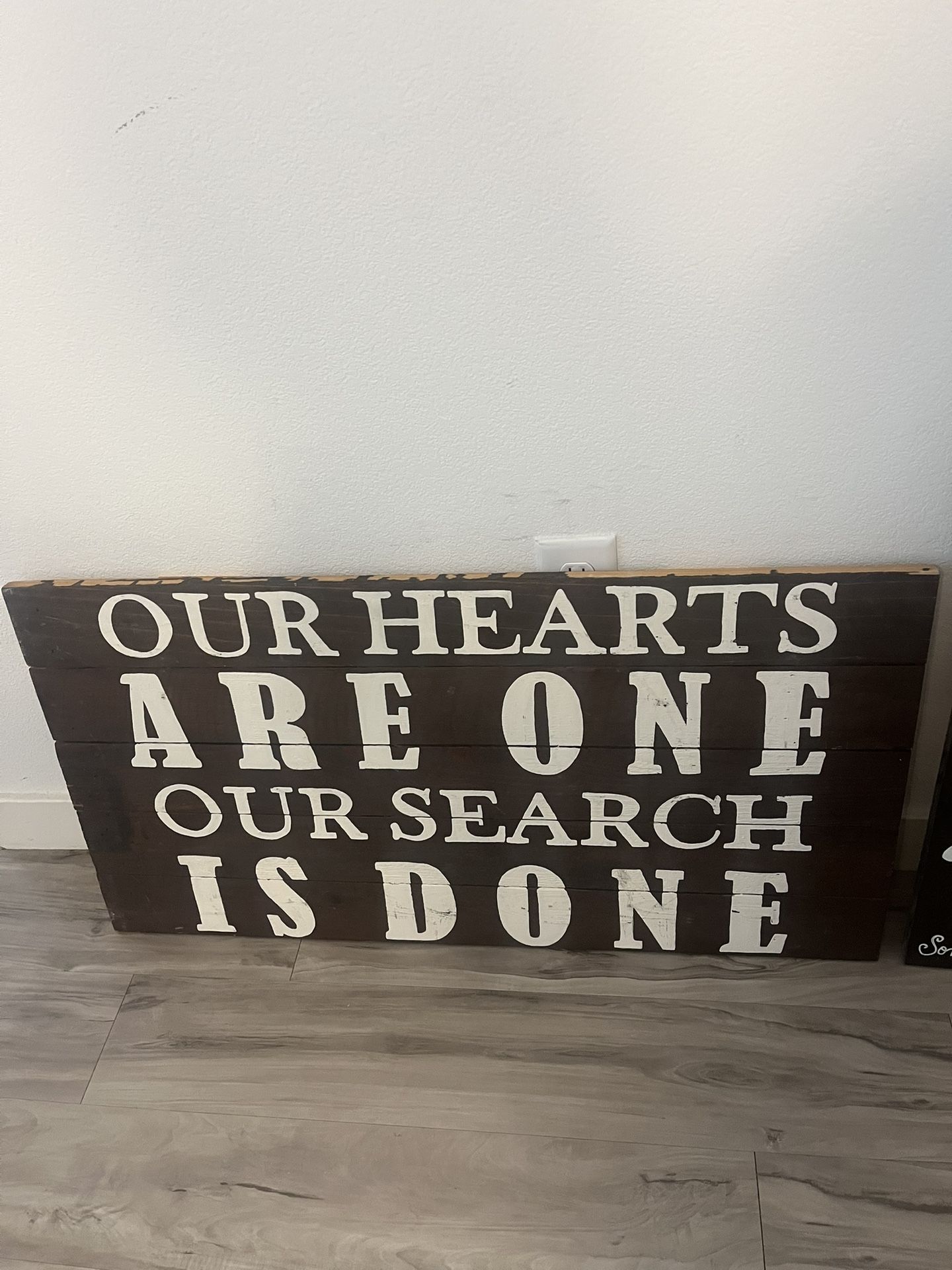 Wooden Farmhouse Wedding Sign