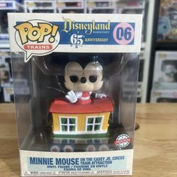 SPECIAL EDITION Minnie Mouse on Casey Jr. Train Attraction Funko Pop #06 Disney