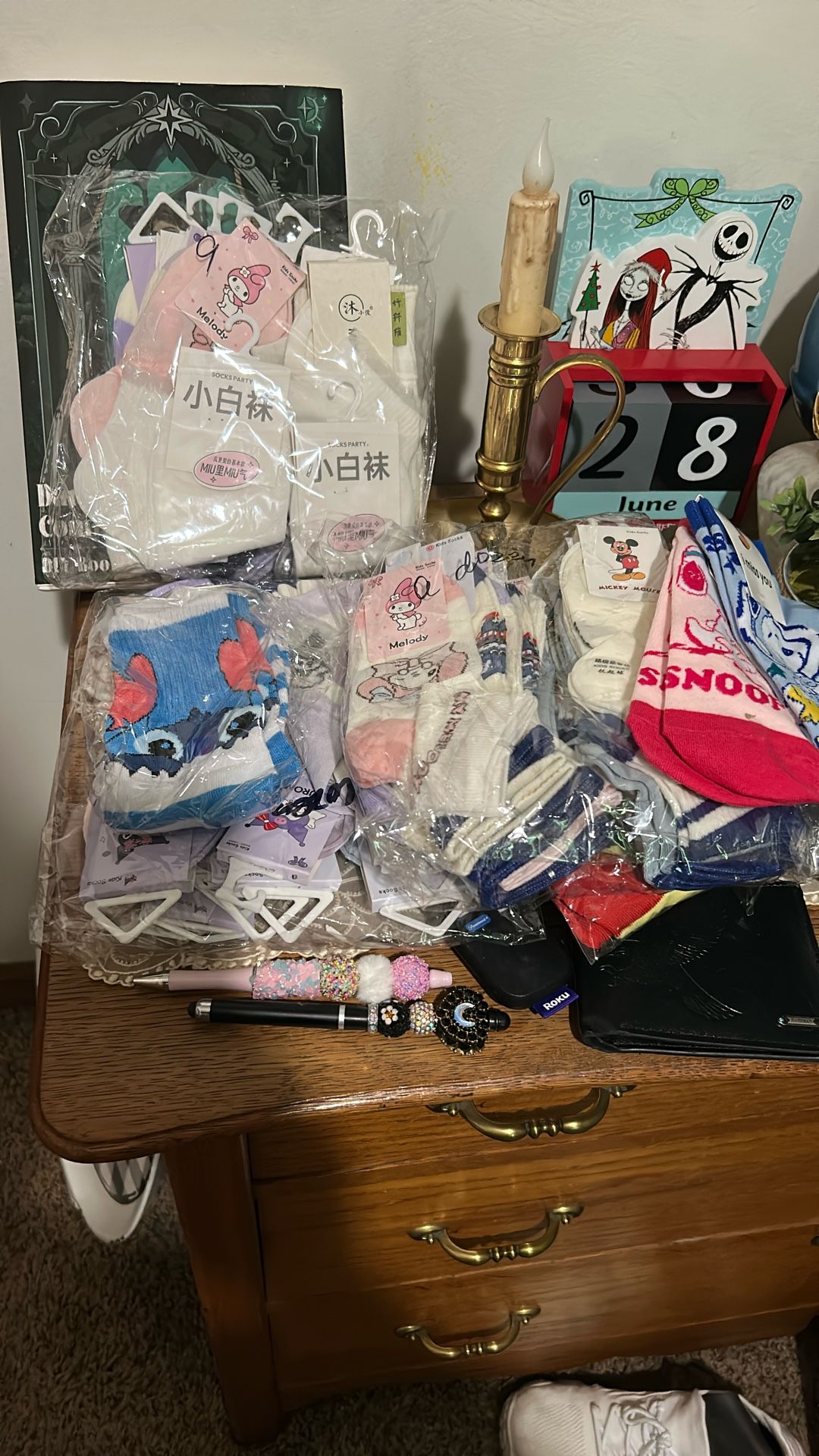 34 Pair Of New Socks All Characters