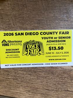 SD Fair Ticket