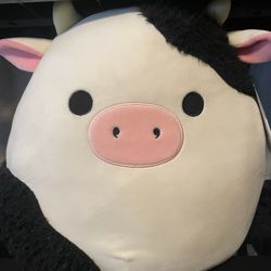 16” Connor The Cow (Sherpa Fur, Black Nostrils) Squishmallow  