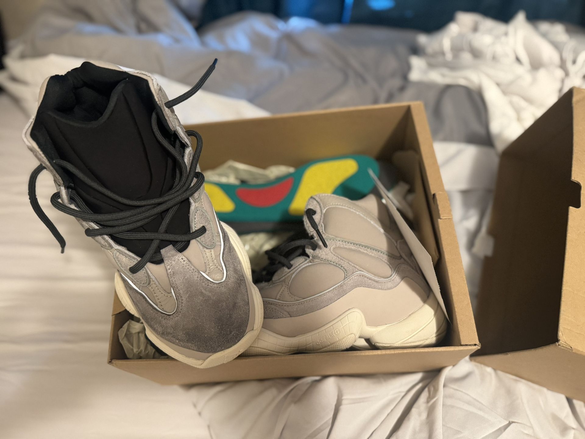 Original Adidas Yeezy 500 High Mist Stone
