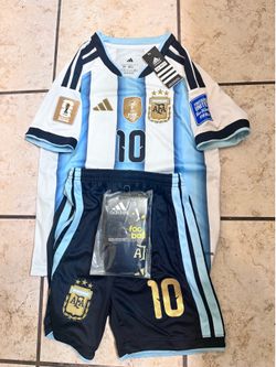 UNIFORME PARA NIÑO DE ARGENTINA MESSI, MUNDIAL 2026