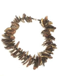 Vintage sea shell choker necklace