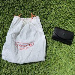 Authentic Coach Contact Leather Lens Case