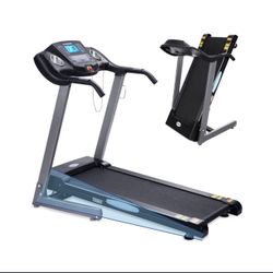 Echanfit treadmill w/ incline and foldable, Black