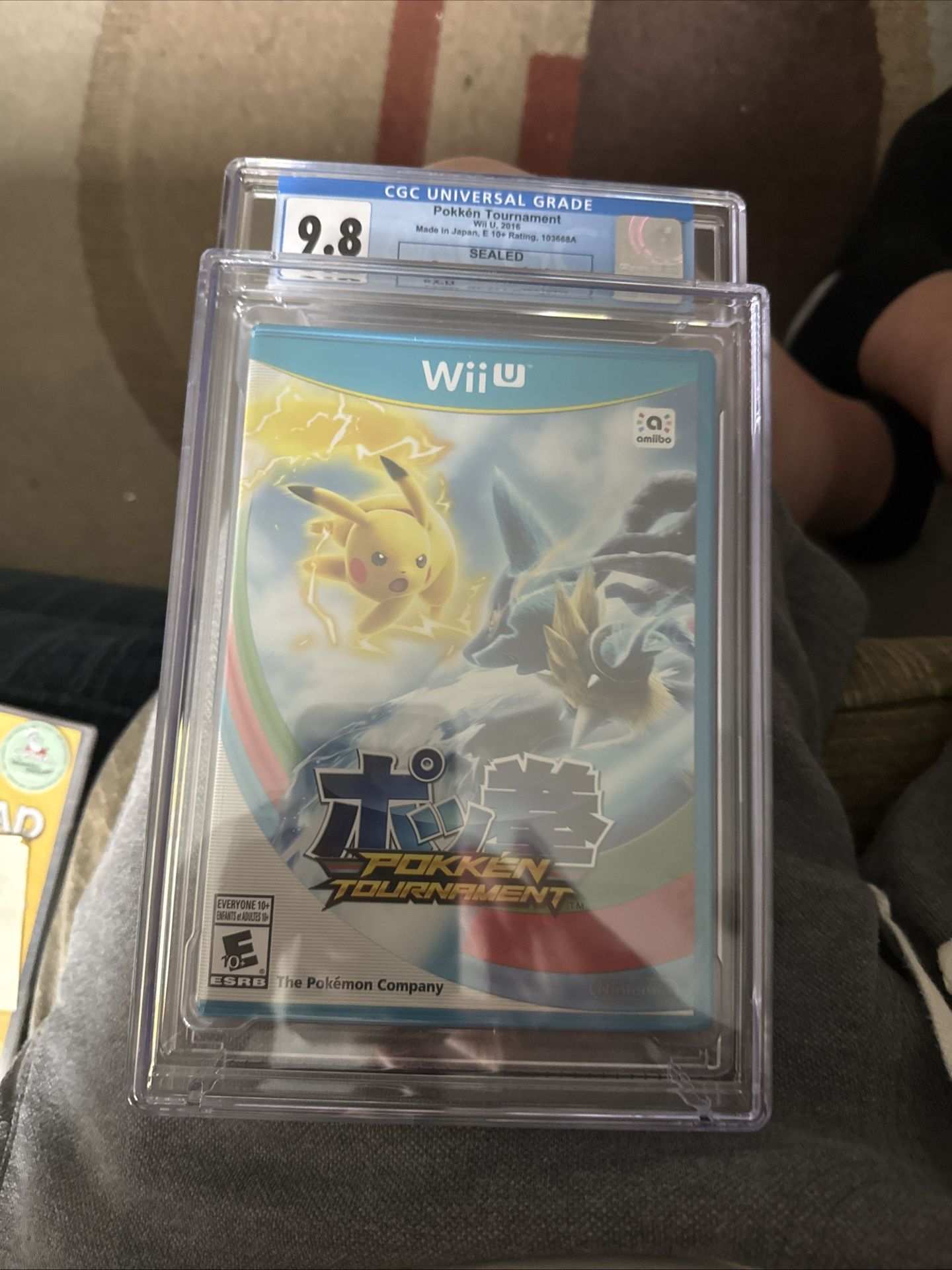 Pokken Tournament FIRST PRINT Wii U CGA 9.8 A++ FACTORY SEALED