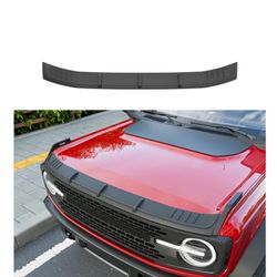 Powoq Hood Deflector Compatible With 2021-2025 Ford Bronco Hood Protector Shield TPE Deflector Replacement For 2021-2025 Ford Bronco Accessories