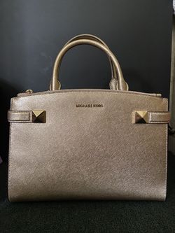 Michael Kors Karla Pale Gold Satchel Purse