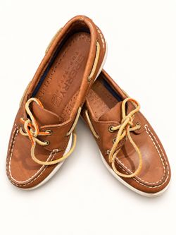 Sperry Top-Sider Classic Brown Leather Boat Shoes