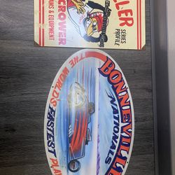Racing Tin Collectible Wall Tacker Signs