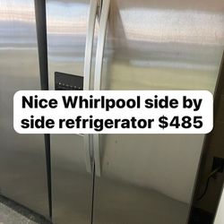 Nice Whirlpool Side By Side Refrigerator 