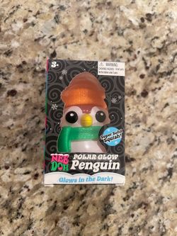 NeeDoh Polar Glow Penguin Squish Toy