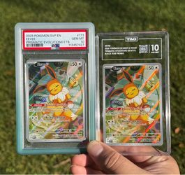 Eevee prismatic evolutions psa 10 tag 10 pokemon cards