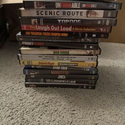 16 DVDs Mostly Used Some Never Opened 