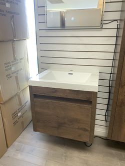 24” floating vanity last one $499