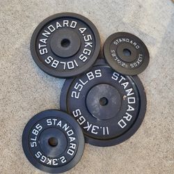 Single Weight Plates New 1in NOT OLYMPIC 